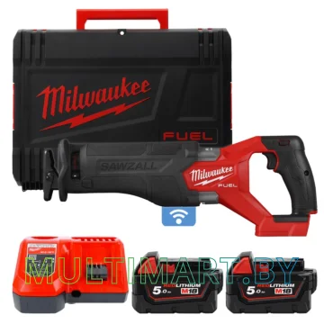 Сабельная пила Milwaukee M18 ONEFSZ-502X (с 2-мя АКБ 5 Ач, кейс)